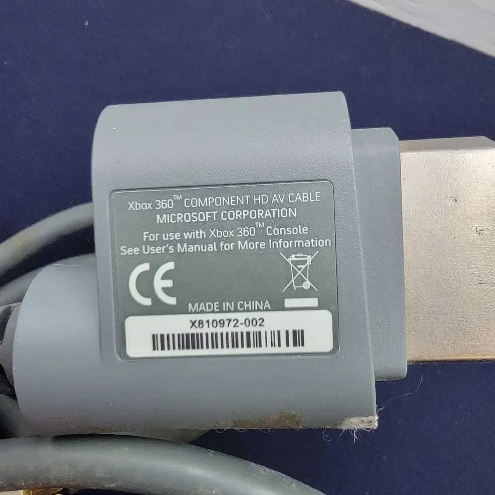 Microsoft Xbox 360 Component HD AV Cable X810972-002 Original